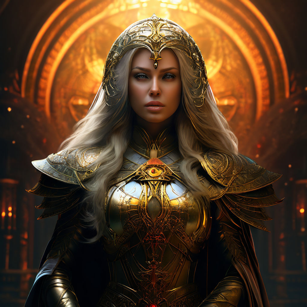 Clérigo de RPG usando feitiços sagrados para proteger os aliados
