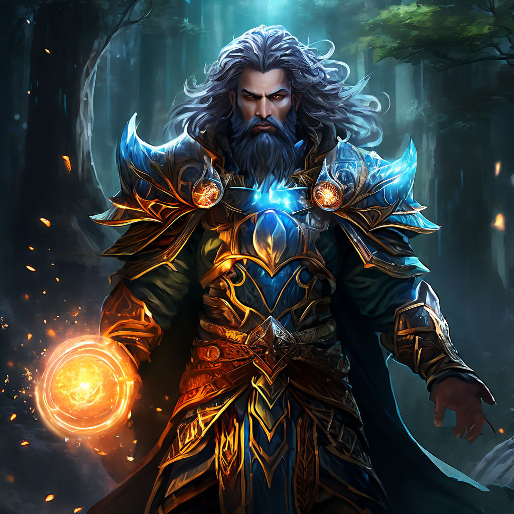 Personagem de RPG com habilidades psíquicas enfrentando inimigos em uma cidade futurista