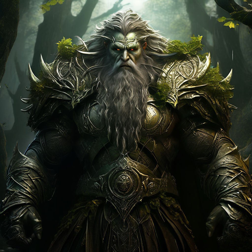 Warlock de RPG fazendo um pacto com um demônio para obter poderes proibidos
