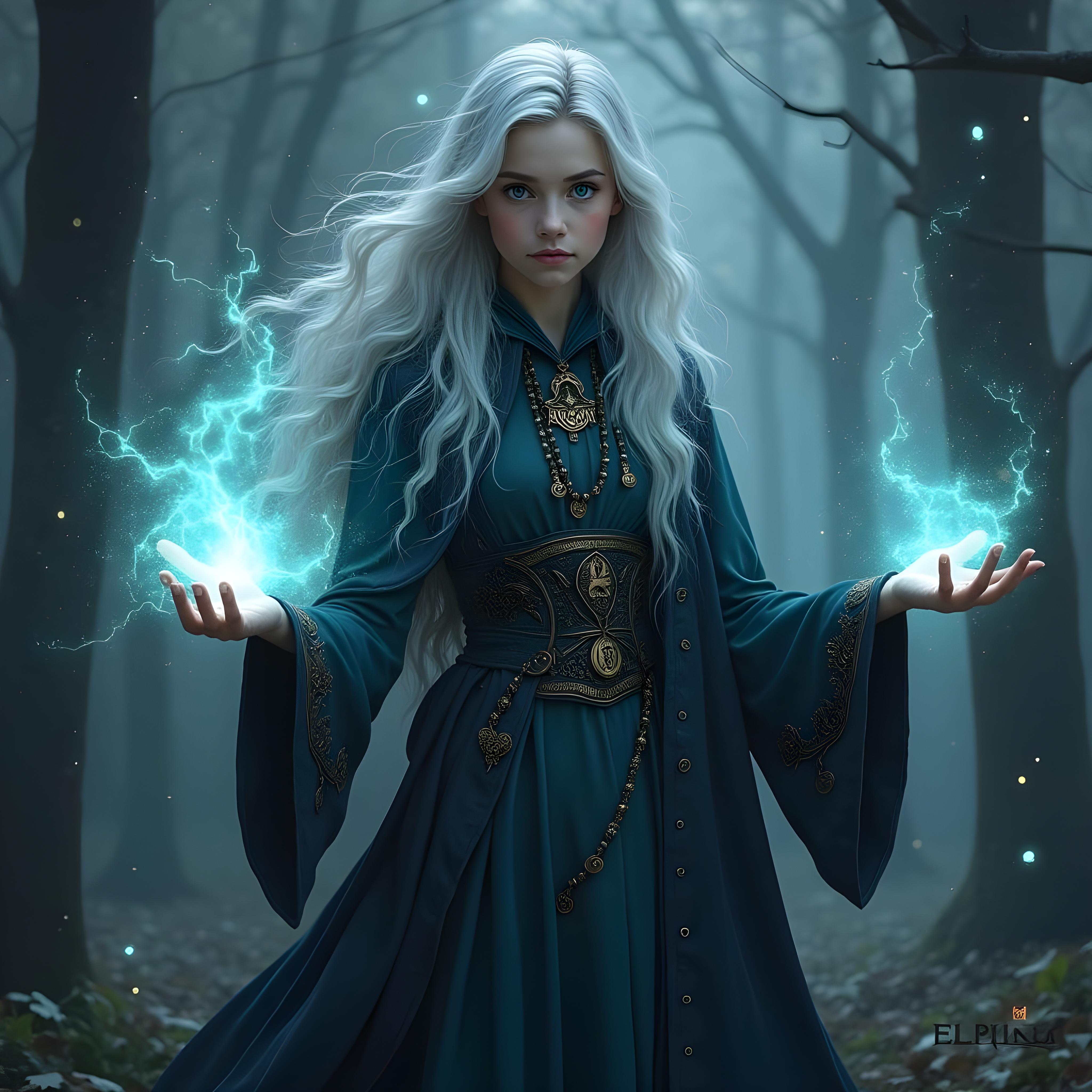 Personagem de RPG com habilidades mágicas