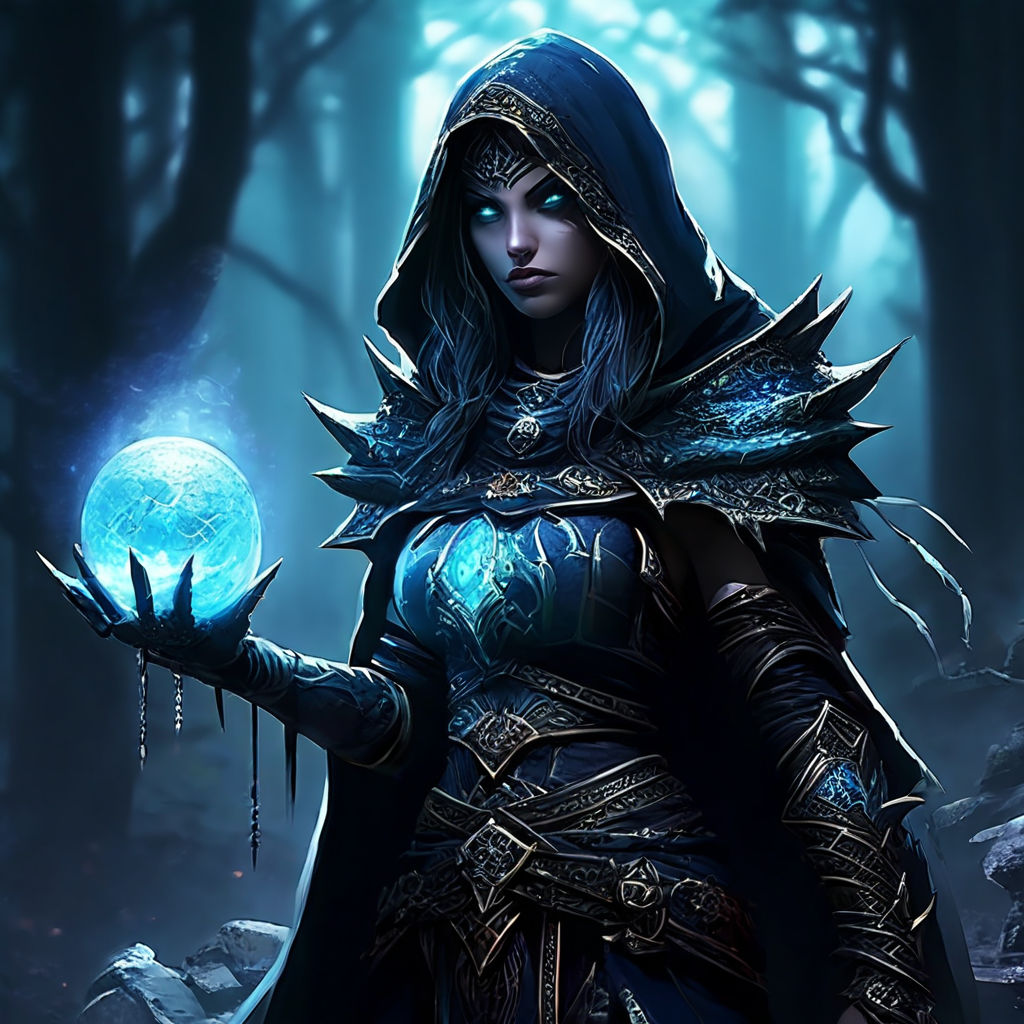 Personagem de RPG com habilidades mágicas
