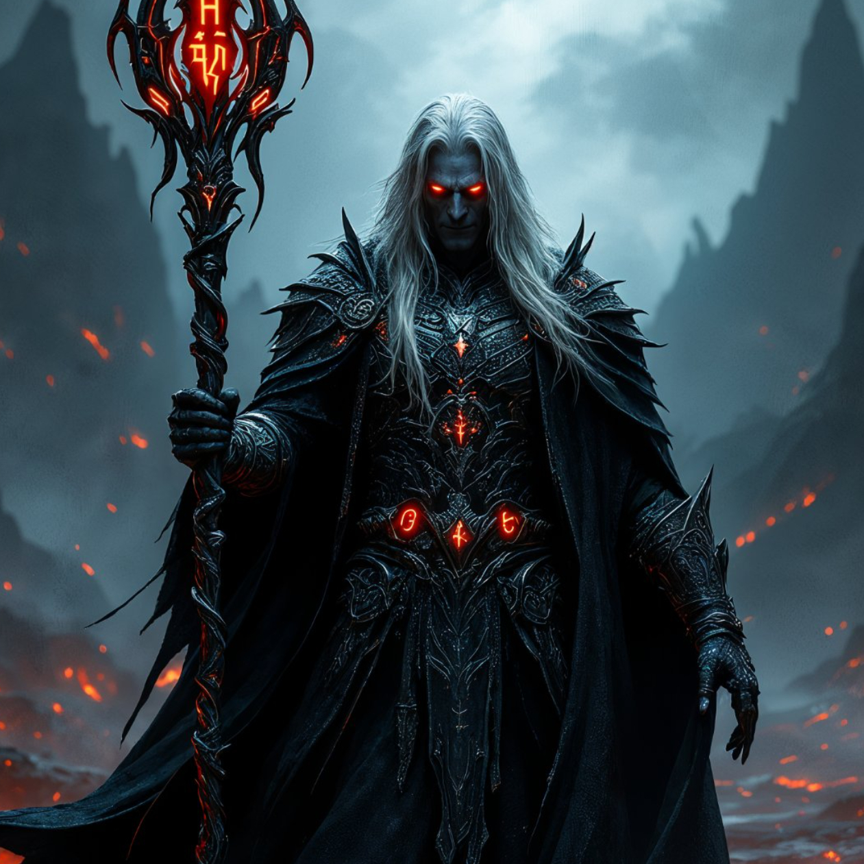 Personagem de RPG com habilidades mágicas