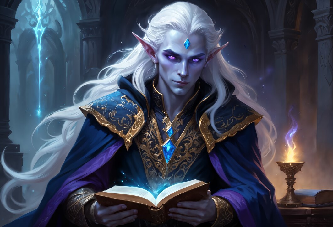 Diversos dados usados no RPG de mesa, incluindo o D20, D12, D10, D8, D6 e D4