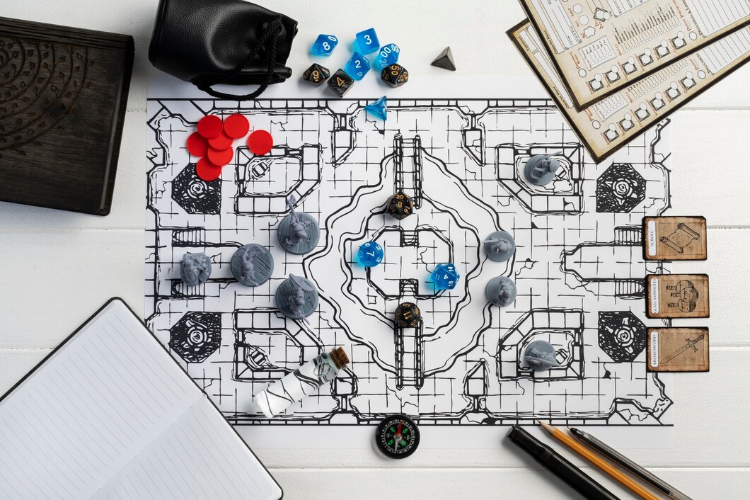 Principais RPGs de mesa atuais como Dungeons & Dragons, Pathfinder e Vampiro: A Máscara