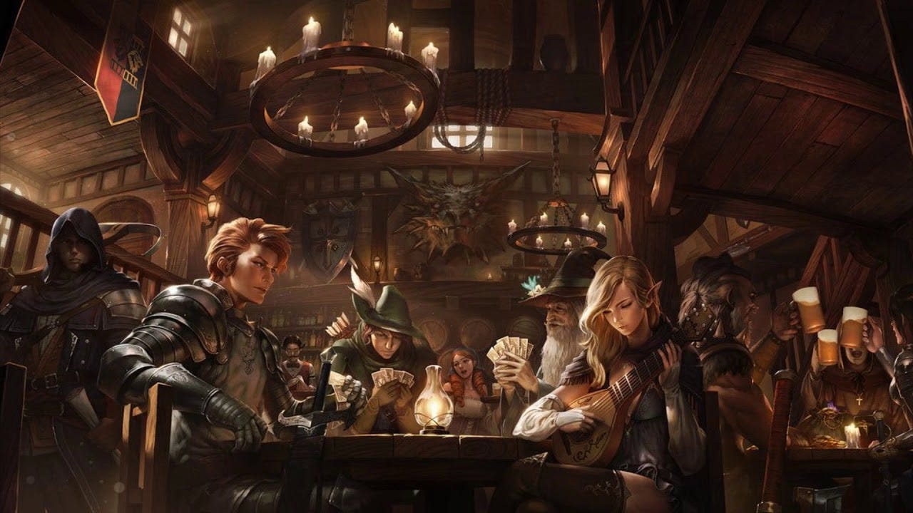 Diversos dados usados no RPG de mesa, incluindo o D20, D12, D10, D8, D6 e D4